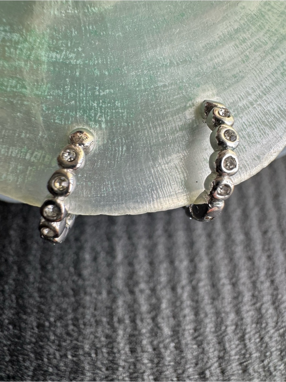 Dainty huggy hoops